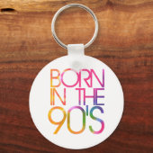 Geboren in den 90er Jahren Schlüsselanhänger (Vorderseite)