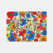 Geboren in den Garten Fleecedecke (Vorderseite (Horizontal))