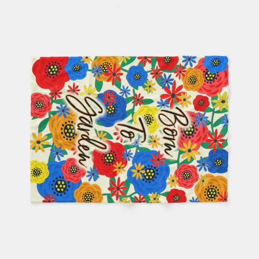 Geboren in den Garten Fleecedecke (Vorderseite (Horizontal))