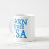 Geboren in den USA Barack Obama Kaffeetasse (Vorderseite Links)