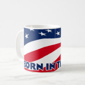 Geboren in den USA Kaffeetasse (Vorderseite Links)