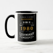 Geboren in der Legende von 1980 Tasse (Links)
