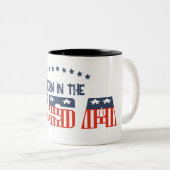 Geboren in der Patriotischen Tasse der USA (VorderseiteRechts)