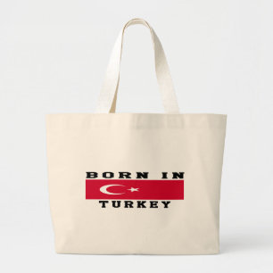 Geboren in der Türkei Jumbo Stoffbeutel