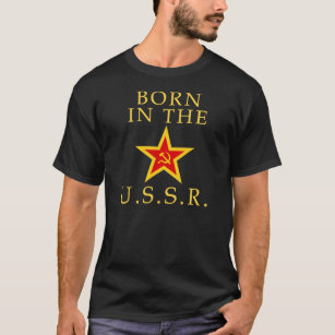 Geboren in der UDSSR (Gelb) T-Shirt