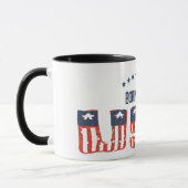 Geboren in der USA Grunge Version Patriotic Tasse (Links)