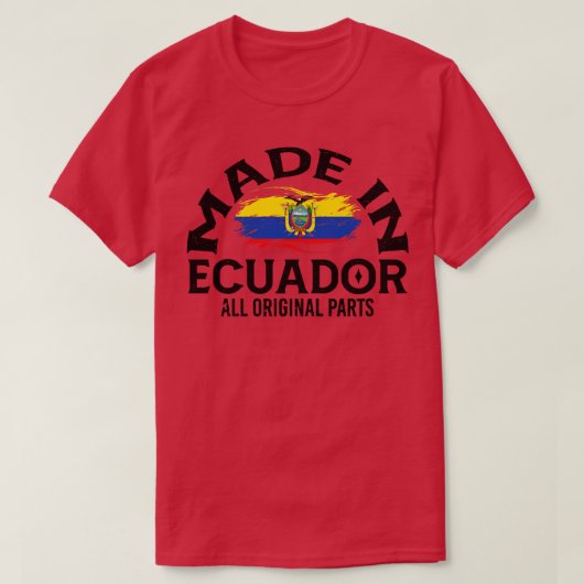 Geboren in Ecuador 1 T-Shirt (Design vorne)