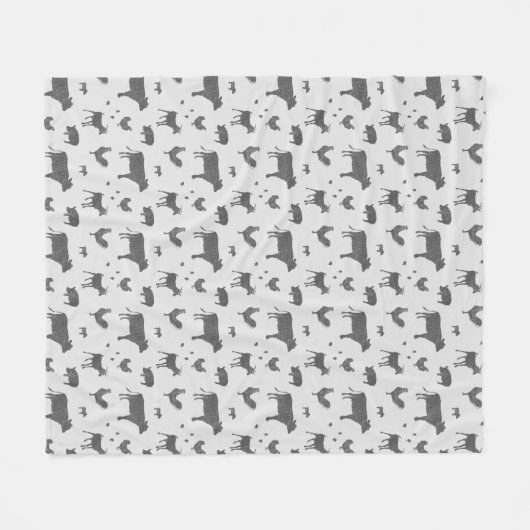 Geboren in einer Scheune Fleece Blanket (Vorderseite (Horizontal))