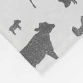 Geboren in einer Scheune Fleece Blanket (Ecke)