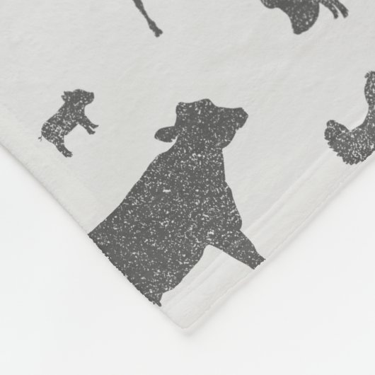 Geboren in einer Scheune Fleece Blanket (Ecke)