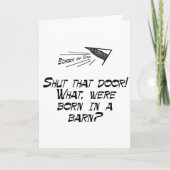 Geboren in einer Scheune? Karte (Vorderseite)