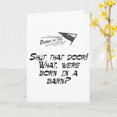 Geboren in einer Scheune? Karte (Gelbe Blume)