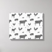 Geboren in einer Stallkanvas Leinwanddruck (Vorderseite)