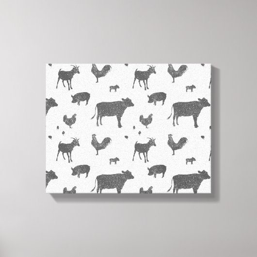 Geboren in einer Stallkanvas Leinwanddruck (Vorderseite)