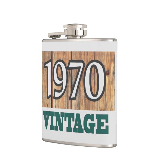 Geboren in Flasche von 1970 Flachmann (Links)