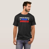 Geboren in Frankreich stolz amerikanisch T-Shirt (Vorne ganz)