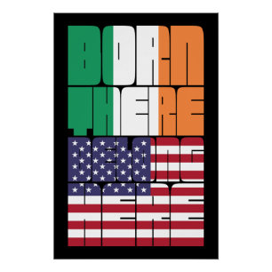 Geboren in Irland, Amerikaner Poster