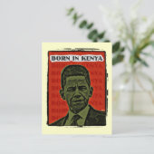 Geboren in Kenia Postkarte (Stehend Vorderseite)