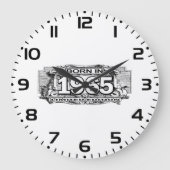 Geboren in Limited Edition von 1965 Große Wanduhr (Vorderseite)