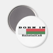 Geboren in Madagaskar Magnet (Vorderseite/Rückseite)