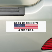 Geboren in Mississippi Autoaufkleber (Auf Auto)