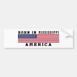 Geboren in Mississippi Autoaufkleber