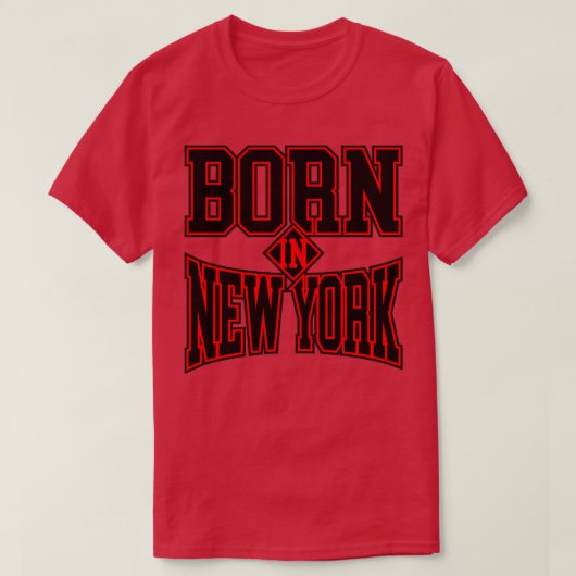 GEBOREN IN NEW YORK T-Shirt (Design vorne)