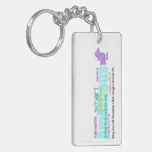 Geboren in Rooster Year Personalidentifizierung Sc Schlüsselanhänger (Vorderseite links)