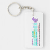 Geboren in Rooster Year Personalidentifizierung Sc Schlüsselanhänger (Vorderseite)