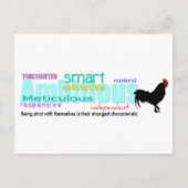 Geboren in Roster-Jahr-Persönlichkeit Postkarte 1 (Vorderseite)