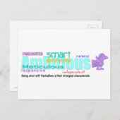 Geboren in Roster-Jahr Persönlichkeit Postkarte 2 (Vorne/Hinten)