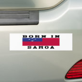 Geboren in Samoa-Inseln Autoaufkleber (Auf Auto)