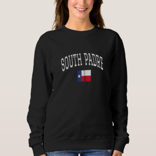 Geboren in South Padre Texas Tx State Flag Zip Sweatshirt