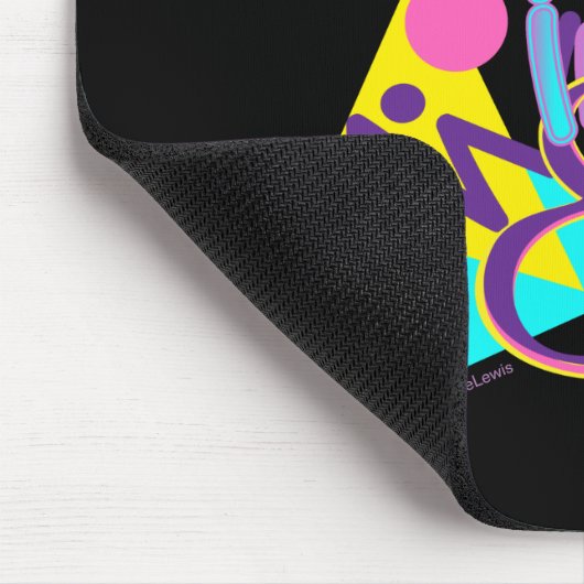 Geboren-in-the-80er Fun Cool Age Mouse Pad Mousepad (Ecke)