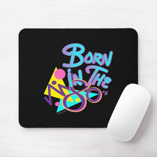 Geboren-in-the-80er Fun Cool Age Mouse Pad Mousepad (Mit Mouse)