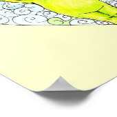 Geboren in unserer Heart Baby Wall Art Poster (Ecke)