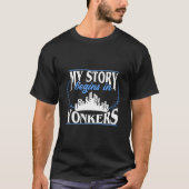 Geboren in Yonkers T-Shirt (Vorderseite)