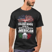 Geboren Italien Italien Amerikanisch USA Staatsbür T-Shirt (Vorderseite)