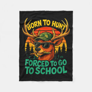 Geboren Jagd Gezwungen Zur Schule Junge Kind Tarnu Fleecedecke