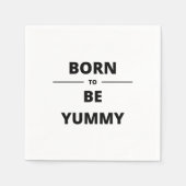 GEBOREN, JUMMY ZU SEIN SERVIETTE (Vorderseite)