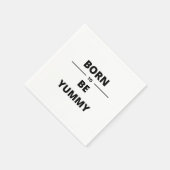 GEBOREN, JUMMY ZU SEIN SERVIETTE (Ecke)