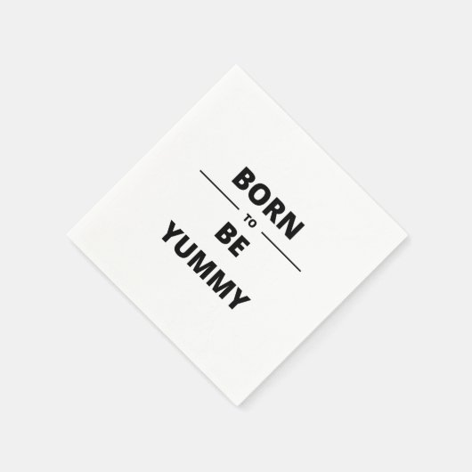 GEBOREN, JUMMY ZU SEIN SERVIETTE (Ecke)