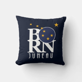 GEBOREN Juneau Alaska Kissen
