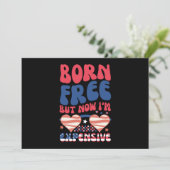 Geboren kostenlos aber jetzt bin ich teuer lustig einladung (Stehend Vorderseite)