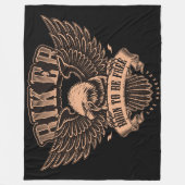 Geboren, kostenlos zu sein fleecedecke (Vorderseite)