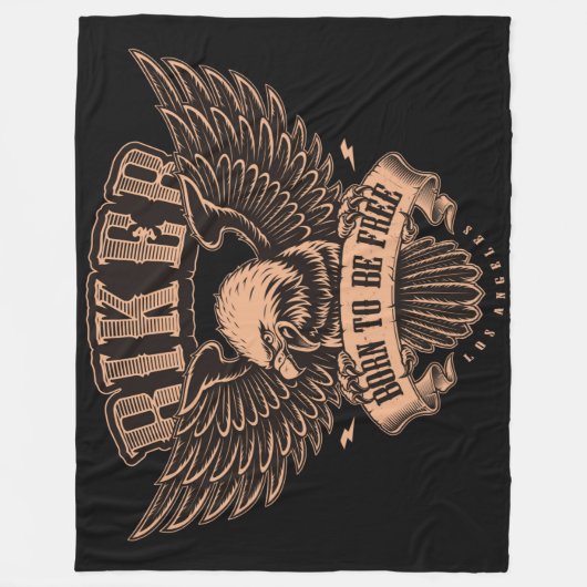 Geboren, kostenlos zu sein fleecedecke (Vorderseite)