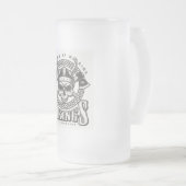 Geboren Krieger zu sein Mattglas Bierglas (VorderseiteRechts)