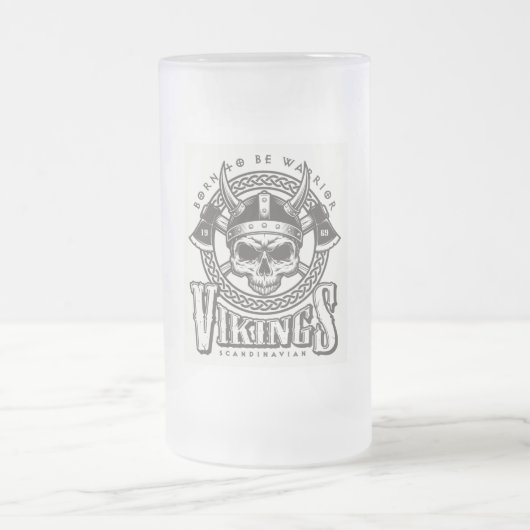 Geboren Krieger zu sein Mattglas Bierglas (Mittel)