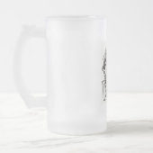 Geboren Krieger zu sein Mattglas Bierglas (Links)
