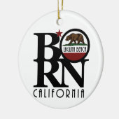 GEBOREN Laguna Beach California Keramik Ornament (Links)